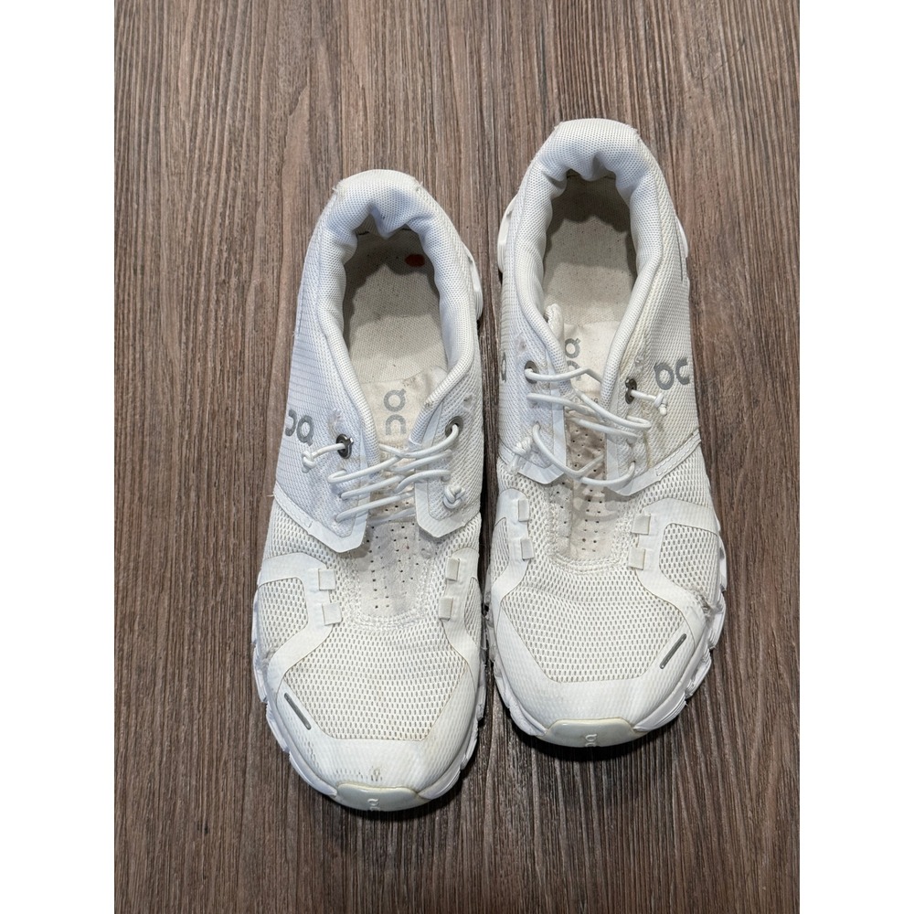 On Cloud Women White Running Shoes Sneakers CloudTec Speed Laces Mesh
